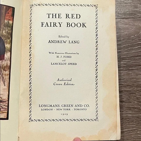 Vintage Red Fairy Book by Andrew Lang 1929 Crown Edition - Picture 2 of 13